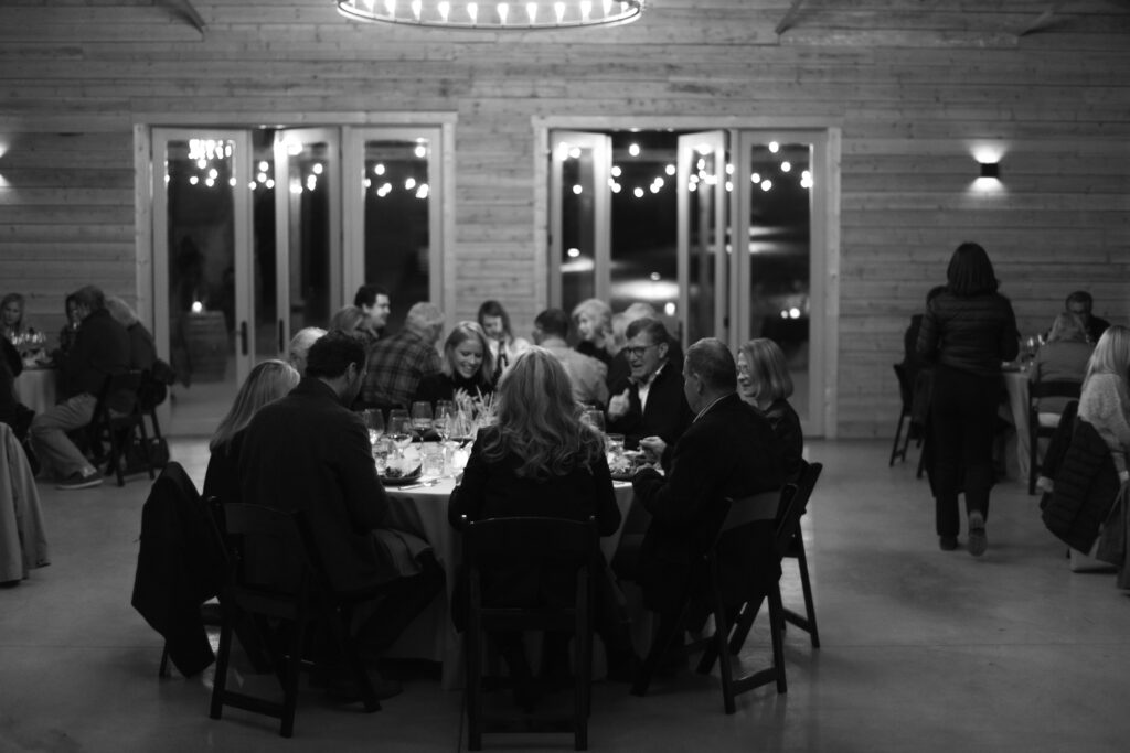 Image of the Fall Wine Club Dinner, Tables